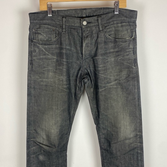 Fabric Brand & Co Jeans Mens 33 Japanese Selvedge Jeans Slim Fit Button Fly - Picture 2 of 16